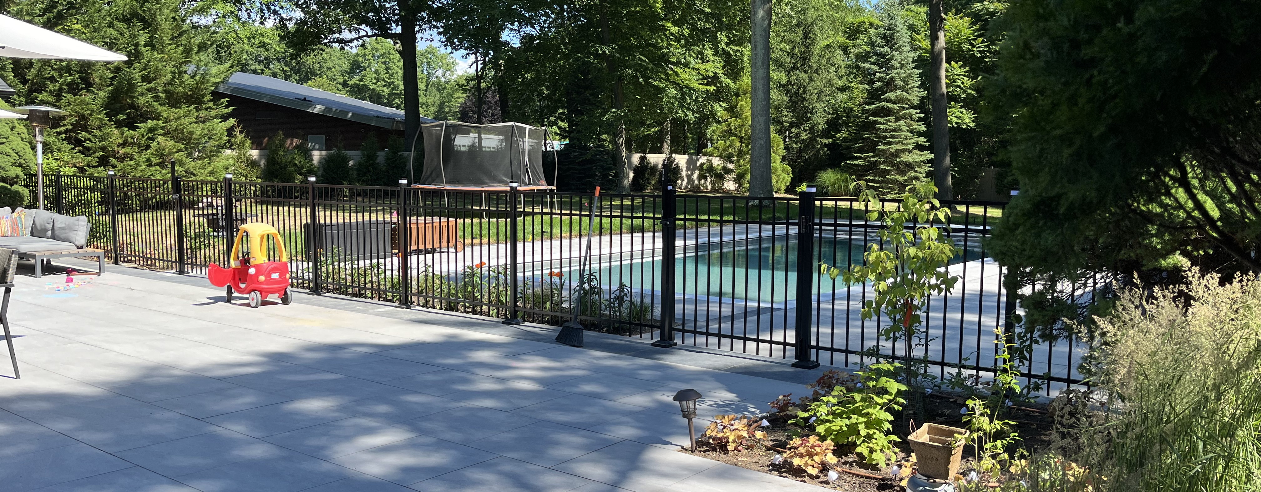 Aluminum fence installation in Westchester NY